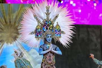 Tapicería Peñate, de Telde, se lleva el tercer premio del concurso de Maquillaje Corporal de 'Studio 54'/Lpcarnaval.